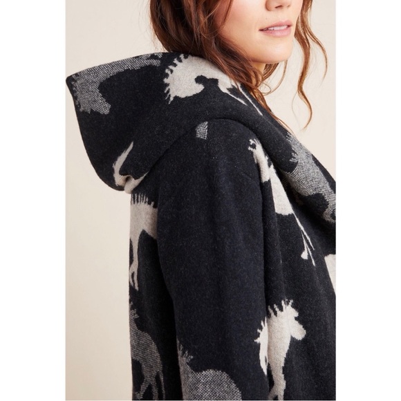 Anthropologie Pilcro Field Flower Horses Sweater Coat Cardigan Sedona People - Picture 3 of 8